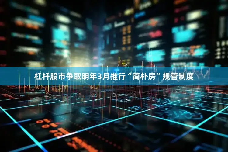 杠杆股市争取明年3月推行“简朴房”规管制度